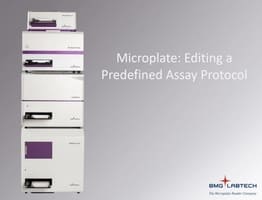 Video Editing Predefined Assay Protocols