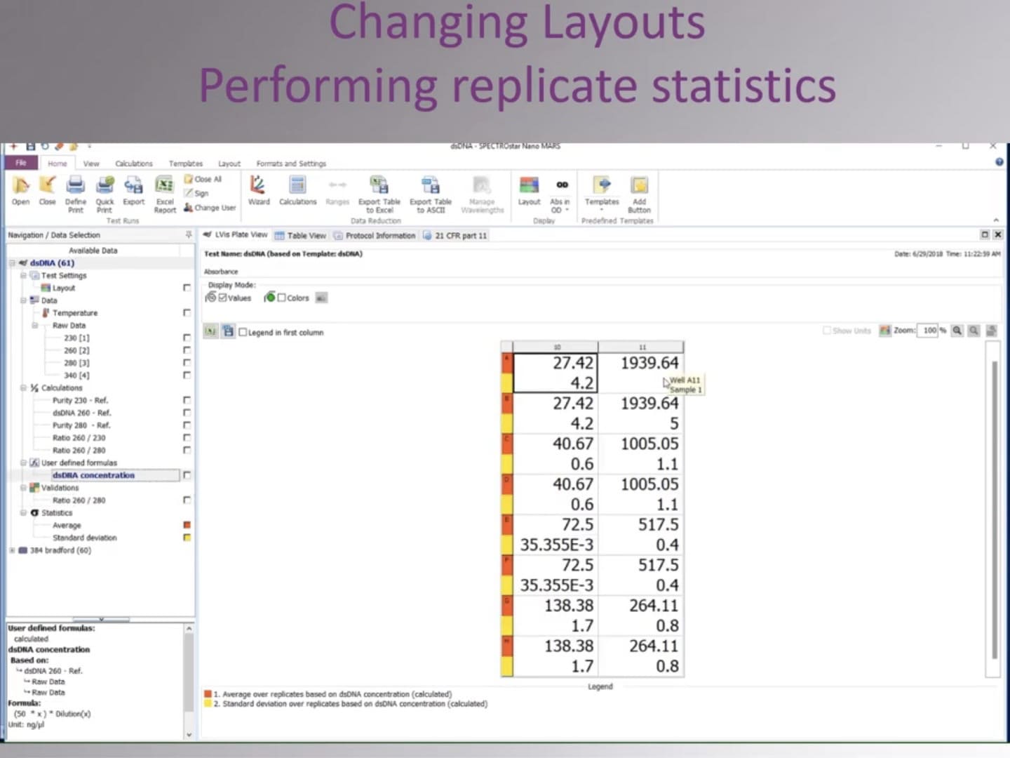 Video MARS Data Analysis Changing Layouts and Performing Replicate Statistics