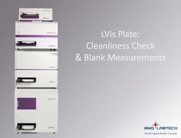 Video LVis Plate Cleanliness Check and Blank Measurement