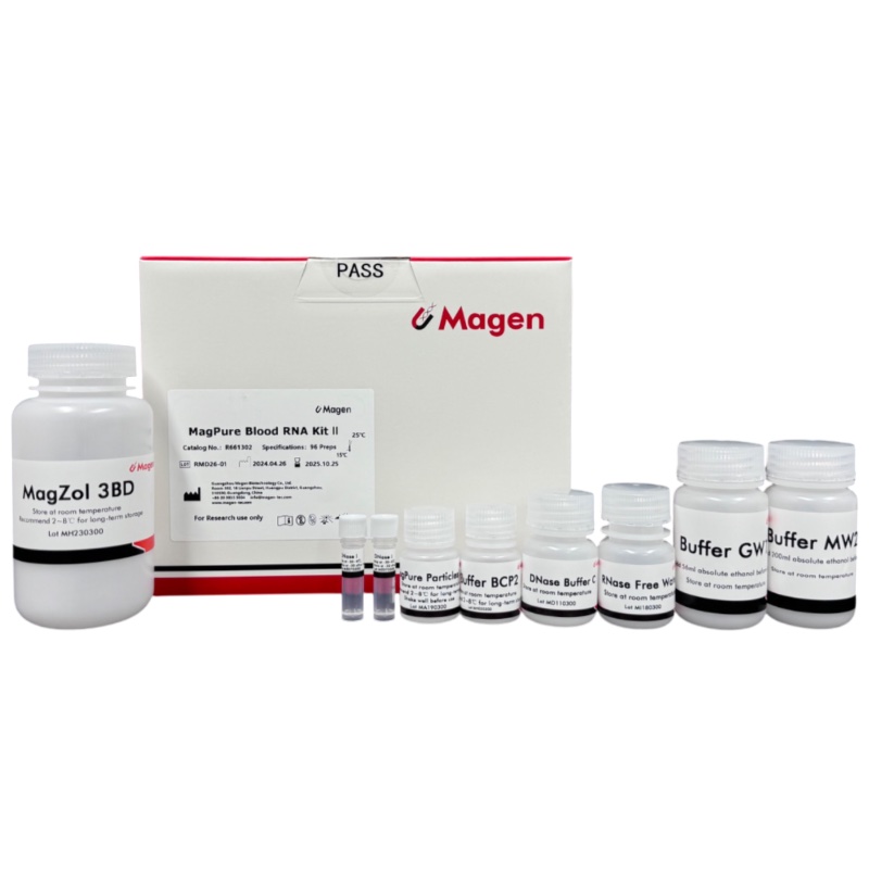 Набор MagPure Blood RNA Kit II для выделения тотальной РНК из антикоагулированной крови и биологических жидкостей